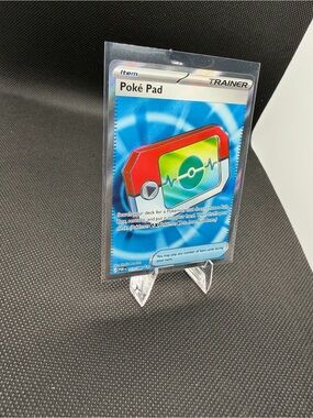 Poké Pad Full Art Trainer Card - Red/Green/Blue